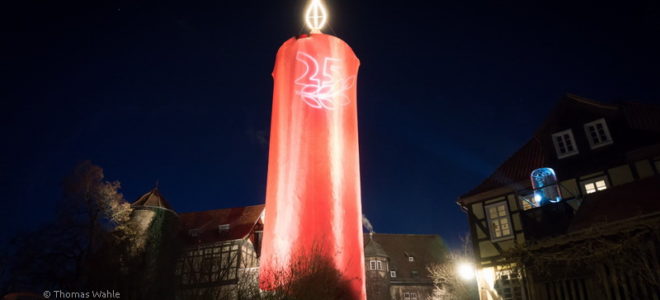 Schlitz - Größte Adventskerze
